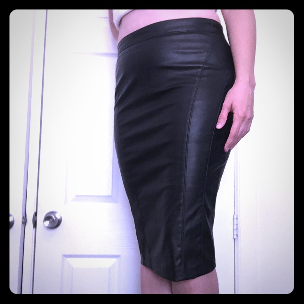 Faux Leather Skirt